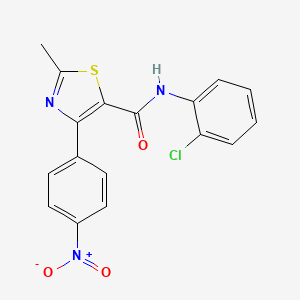 N-(2-chlorophenyl)-2-methyl-4-(4-nitrophenyl)-1,3-thiazole-5-carboxamide