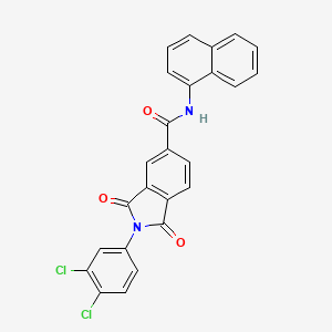 2-(3,4-dichlorophenyl)-N-(naphthalen-1-yl)-1,3-dioxo-2,3-dihydro-1H-isoindole-5-carboxamide