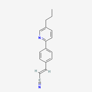 (2E)-3-[4-(5-propylpyridin-2-yl)phenyl]prop-2-enenitrile