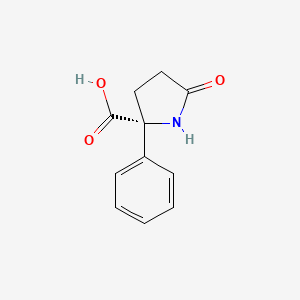 molecular formula C11H11NO3 B1170084 (R)-5-Oxo-2-phenylpyrrolidine-2-carboxylic acid CAS No. 167398-78-9