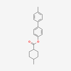 molecular formula C21H24O2 B11700921 4'-Methylbiphenyl-4-yl 4-methylcyclohexanecarboxylate 