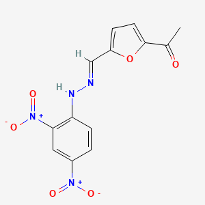 1-(5-{(E)-[2-(2,4-dinitrophenyl)hydrazinylidene]methyl}furan-2-yl)ethanone