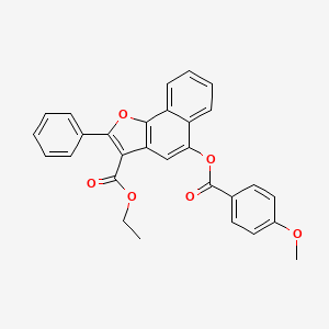 Ethyl 5-(4-methoxybenzoyloxy)-2-phenylnaphtho[1,2-B]furan-3-carboxylate