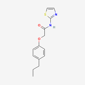 2-(4-propylphenoxy)-N-(1,3-thiazol-2-yl)acetamide