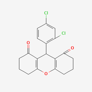 molecular formula C19H16Cl2O3 B11700966 9-(2,4-dichlorophenyl)-3,4,5,6,7,9-hexahydro-1H-xanthene-1,8(2H)-dione 