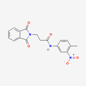 3-(1,3-dioxo-1,3-dihydro-2H-isoindol-2-yl)-N-(4-methyl-3-nitrophenyl)propanamide