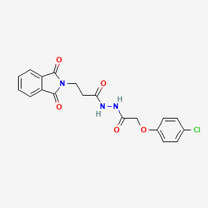 N'-(2-(4-chlorophenoxy)acetyl)-3-(1,3-dioxoisoindolin-2-yl)propanehydrazide