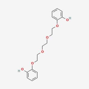 molecular formula C18H22O6 B11701047 2-(2-{2-[2-(2-Hydroxyphenoxy)ethoxy]ethoxy}ethoxy)phenol 