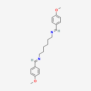 molecular formula C22H28N2O2 B11701063 N,N'-Bis-(4-methoxy-benzylidene)-hexane-1,6-diamine CAS No. 72534-69-1