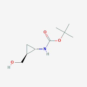 molecular formula C9H17NO3 B1170112 tert-butyl N-[(1S,2S)-2-(hydroxymethyl)cyclopropyl]carbamate CAS No. 177472-60-5