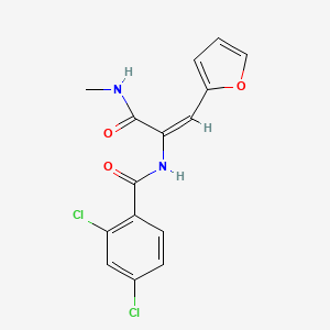 (2E)-2-[(2,4-dichlorophenyl)formamido]-3-(furan-2-yl)-N-methylprop-2-enamide