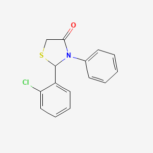 2-(2-Chlorophenyl)-3-phenyl-1,3-thiazolidin-4-one