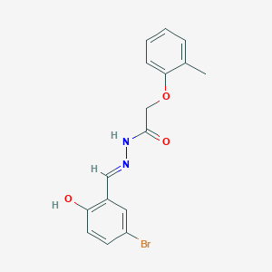 N'-[(E)-(5-bromo-2-hydroxyphenyl)methylidene]-2-(2-methylphenoxy)acetohydrazide