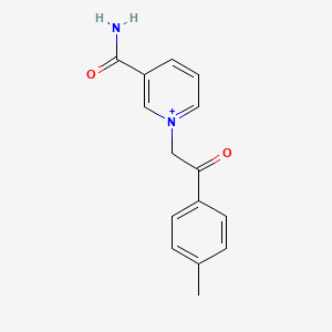 3-Carbamoyl-1-[2-(4-methylphenyl)-2-oxoethyl]pyridinium