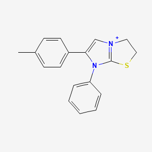 6-(4-Methylphenyl)-7-phenyl-2,3-dihydroimidazo[2,1-b][1,3]thiazol-7-ium