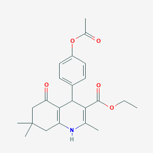 Ethyl 4-[4-(acetyloxy)phenyl]-2,7,7-trimethyl-5-oxo-1,4,5,6,7,8-hexahydroquinoline-3-carboxylate