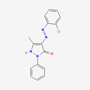 4-[(E)-(2-chlorophenyl)diazenyl]-3-methyl-1-phenyl-1H-pyrazol-5-ol