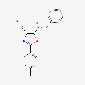 5-(Benzylamino)-2-(4-methylphenyl)-1,3-oxazole-4-carbonitrile