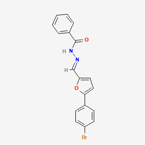 Benzoic acid [5-(4-bromo-phenyl)-furan-2-ylmethylene]-hydrazide