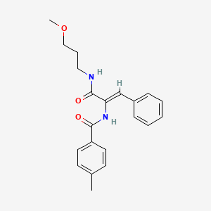 N-((Z)-1-{[(3-methoxypropyl)amino]carbonyl}-2-phenylethenyl)-4-methylbenzamide