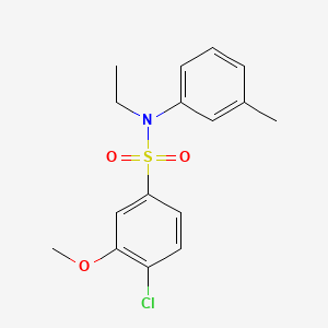 molecular formula C16H18ClNO3S B1170135 4-chloro-N-ethyl-3-methoxy-N-(3-methylphenyl)benzenesulfonamide 