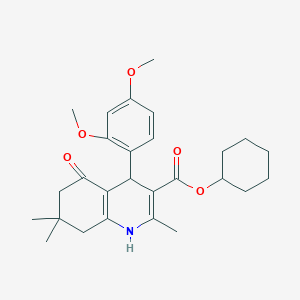 Cyclohexyl 4-(2,4-dimethoxyphenyl)-2,7,7-trimethyl-5-oxo-1,4,5,6,7,8-hexahydroquinoline-3-carboxylate