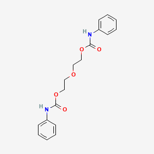 molecular formula C18H20N2O5 B11701368 2-{2-[(Anilinocarbonyl)oxy]ethoxy}ethyl phenylcarbamate CAS No. 7606-88-4