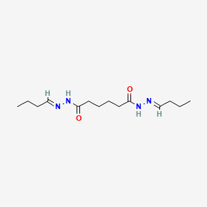 molecular formula C14H26N4O2 B11701373 N'~1~,N'~6~-di[(1E)-butylidene]hexanedihydrazide 