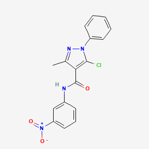 5-chloro-3-methyl-N-(3-nitrophenyl)-1-phenyl-1H-pyrazole-4-carboxamide