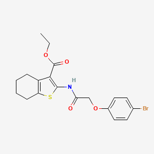 Ethyl 2-[2-(4-bromophenoxy)acetamido]-4,5,6,7-tetrahydro-1-benzothiophene-3-carboxylate