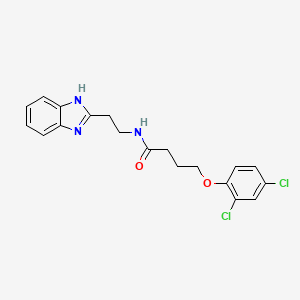 N-[2-(1H-benzimidazol-2-yl)ethyl]-4-(2,4-dichlorophenoxy)butanamide