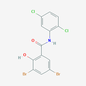 3,5-dibromo-N-(2,5-dichlorophenyl)-2-hydroxybenzamide