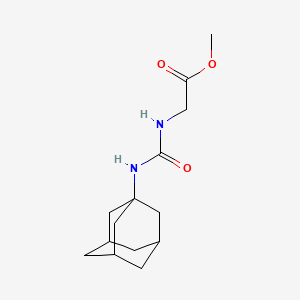 molecular formula C14H22N2O3 B11701460 Methyl 2-{[(adamantan-1-YL)carbamoyl]amino}acetate 