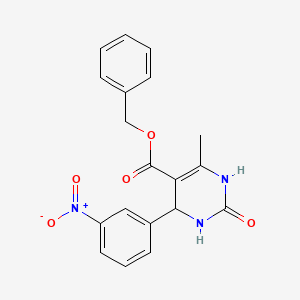 Benzyl 6-methyl-4-(3-nitrophenyl)-2-oxo-1,2,3,4-tetrahydropyrimidine-5-carboxylate