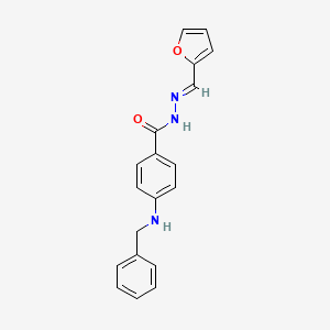 4-(benzylamino)-N'-[(E)-furan-2-ylmethylidene]benzohydrazide