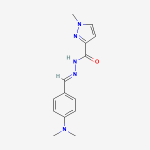 N'-[(E)-[4-(Dimethylamino)phenyl]methylidene]-1-methyl-1H-pyrazole-3-carbohydrazide