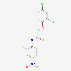 molecular formula C15H12Cl2N2O4 B11701482 2-(2,4-dichlorophenoxy)-N-(2-methyl-4-nitrophenyl)acetamide 