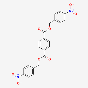 molecular formula C22H16N2O8 B11701517 Bis(4-nitrobenzyl) benzene-1,4-dicarboxylate 