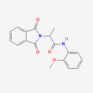 2-(1,3-Dioxo-1,3-dihydro-isoindol-2-yl)-N-(2-methoxy-phenyl)-propionamide