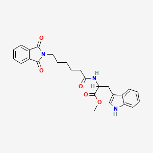 methyl N-[6-(1,3-dioxo-1,3-dihydro-2H-isoindol-2-yl)hexanoyl]tryptophanate