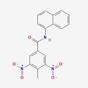 4-methyl-N-(naphthalen-1-yl)-3,5-dinitrobenzamide