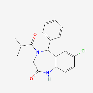 7-chloro-4-isobutyryl-5-phenyl-4,5-dihydro-1H-benzo[e][1,4]diazepin-2(3H)-one