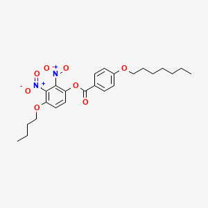 4-Butoxy-2,3-dinitrophenyl 4-(heptyloxy)benzoate