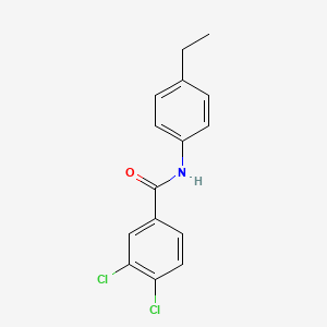 molecular formula C15H13Cl2NO B11701638 3,4-dichloro-N-(4-ethylphenyl)benzamide 