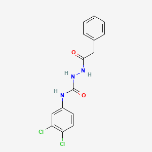 N-(3,4-dichlorophenyl)-2-(phenylacetyl)hydrazinecarboxamide