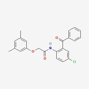 N-(2-benzoyl-4-chlorophenyl)-2-(3,5-dimethylphenoxy)acetamide