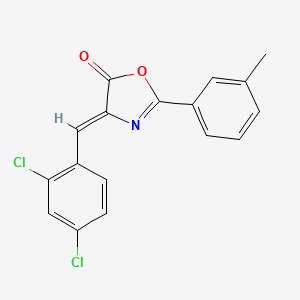 (4Z)-4-(2,4-dichlorobenzylidene)-2-(3-methylphenyl)-1,3-oxazol-5(4H)-one