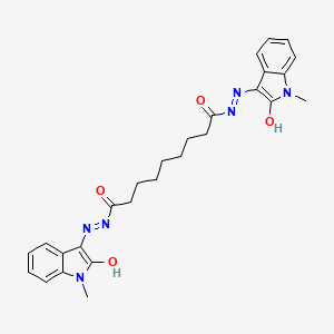 N'~1~,N'~9~-bis[(3Z)-1-methyl-2-oxo-1,2-dihydro-3H-indol-3-ylidene]nonanedihydrazide