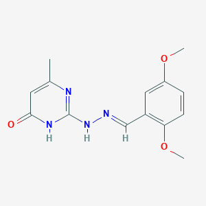 2,5-Dimethoxybenzaldehyde (4-methyl-6-oxo-1,6-dihydro-2-pyrimidinyl)hydrazone