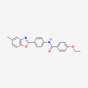 4-ethoxy-N-[4-(5-methyl-1,3-benzoxazol-2-yl)phenyl]benzamide